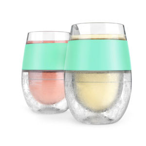 Wine FREEZE™ Cooling Cups in Mint Color (set of 2) by HOST®