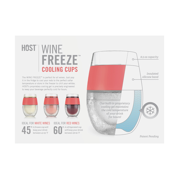 Wine Freeze Cooling Cups By Host - Amber Marie and Company